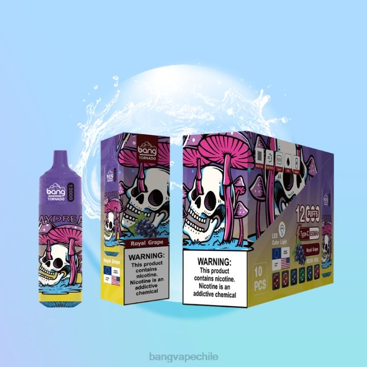 Bang Vape Tornado 12000 inhalaciones con bobina LED y malla. desechable - Vape Gang Chile 2N68T4