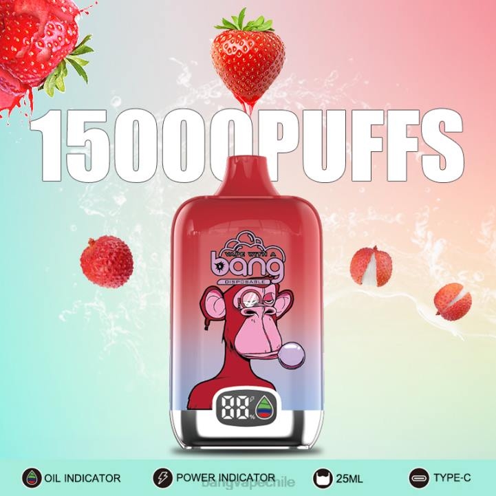 Bang Vape Digital Smart Screen 15000 inhalaciones 25ml desechable - Bape Vape precio 2N68T11