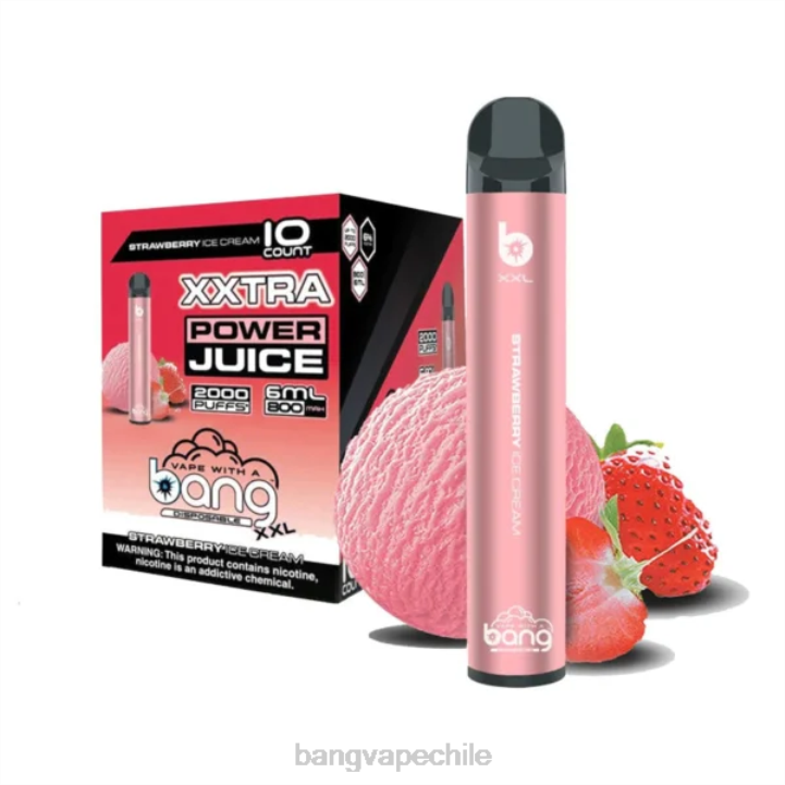 Bang Vape XXL 2000 bocanadas helado de fresa - Bape Vape Chile 2N68T23