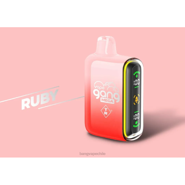 Vape Gang MEGA Vape desechable de 20.000 inhalaciones (caja de 5) rubí - vape with a Bang disposable 2N68T58