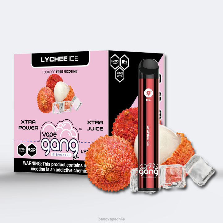 Vape Gang XL vaporizadores desechables 600 inhalaciones (caja de 10) hielo de lichi - Bape Vape Chile 2N68T75