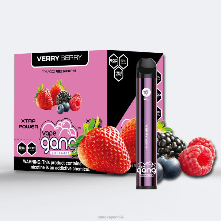 Vape Gang XL vaporizadores desechables 600 inhalaciones (caja de 10) muy baya - Vape Gang disposables 2N68T69