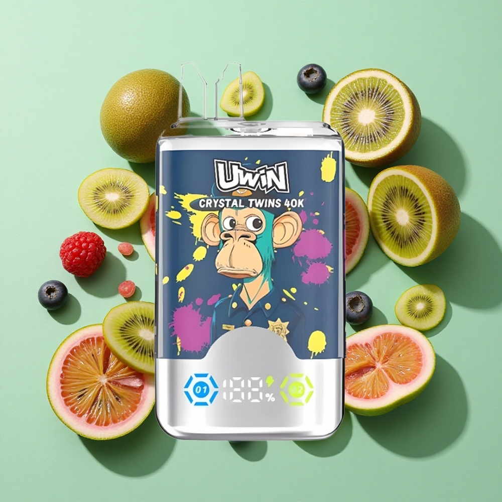 UWIN Crystal Twins 40000 Puffs Kiwi Maracuyá Guayaba Arándano Frambuesa 32ml Chile al por mayor