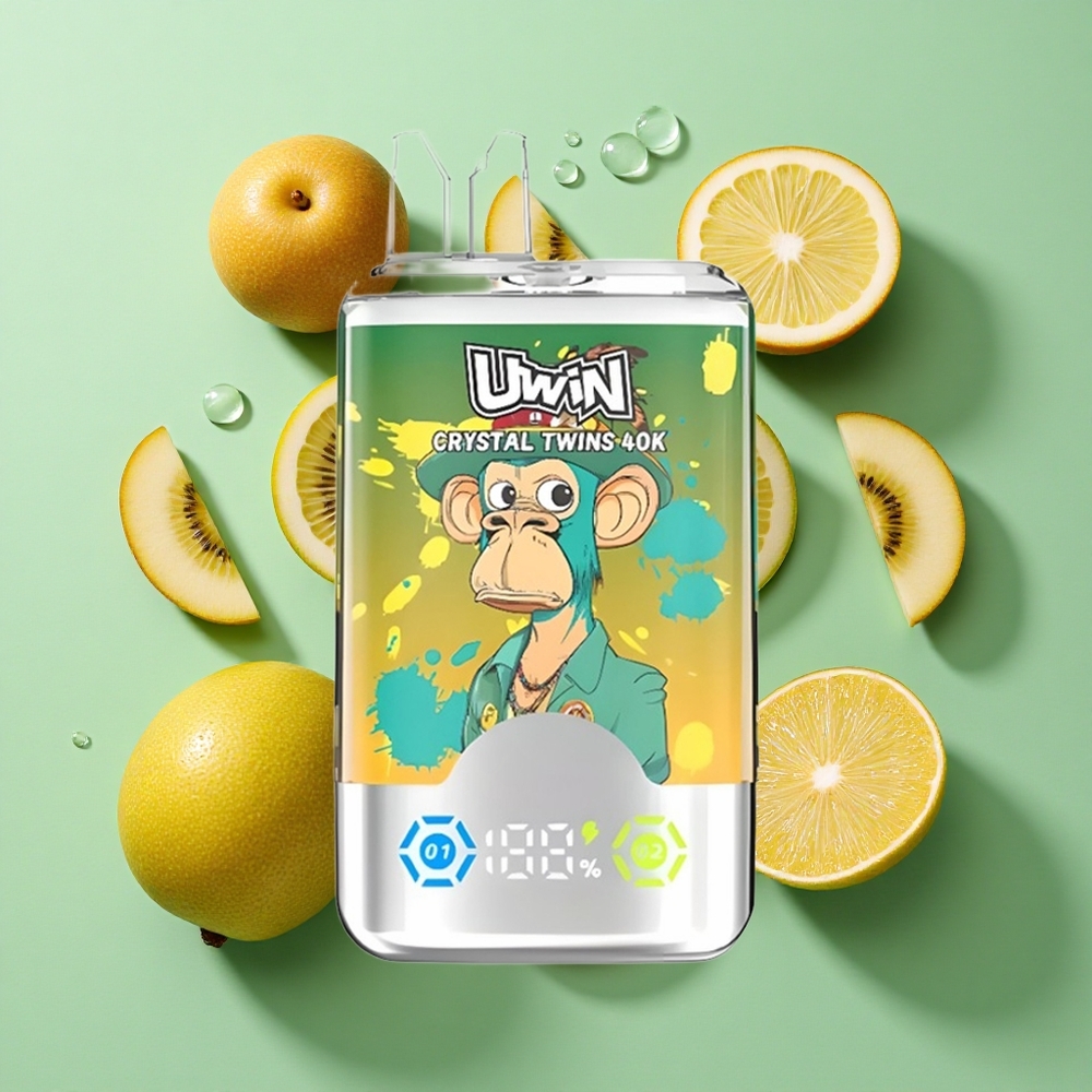 UWIN Crystal Twins 40000 Puffs Kiwi Maracuyá Guayaba Dos Manzanas 32ml Chile al por mayor