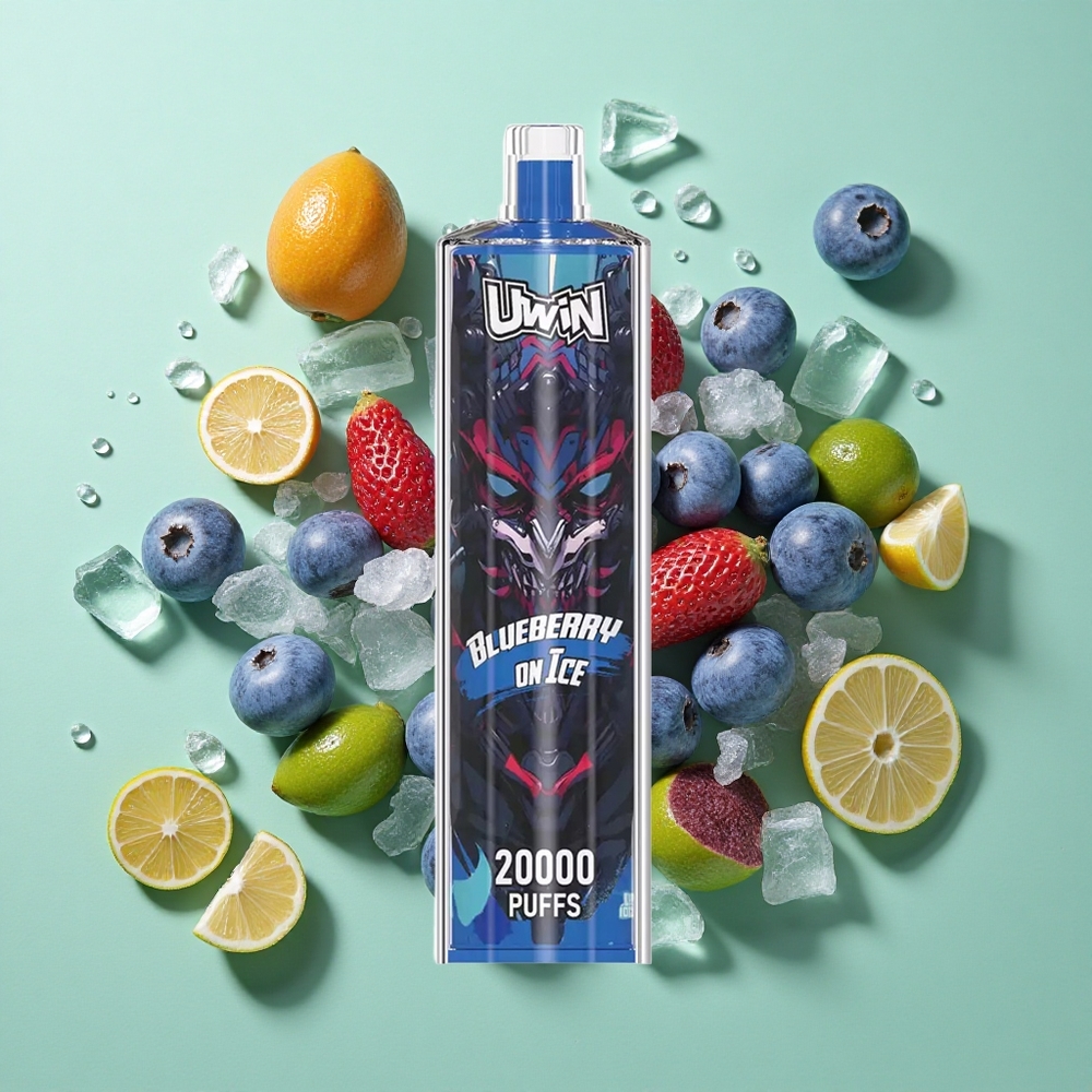 Uwin Shisha Crystal 20000 Puffs Blueberry On Ice Arándano en Hielo Chile al por mayor