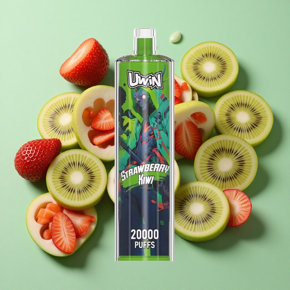 Uwin Shisha Crystal 20000 Puffs Fresa-Kiwi 22ml Chile al por mayor