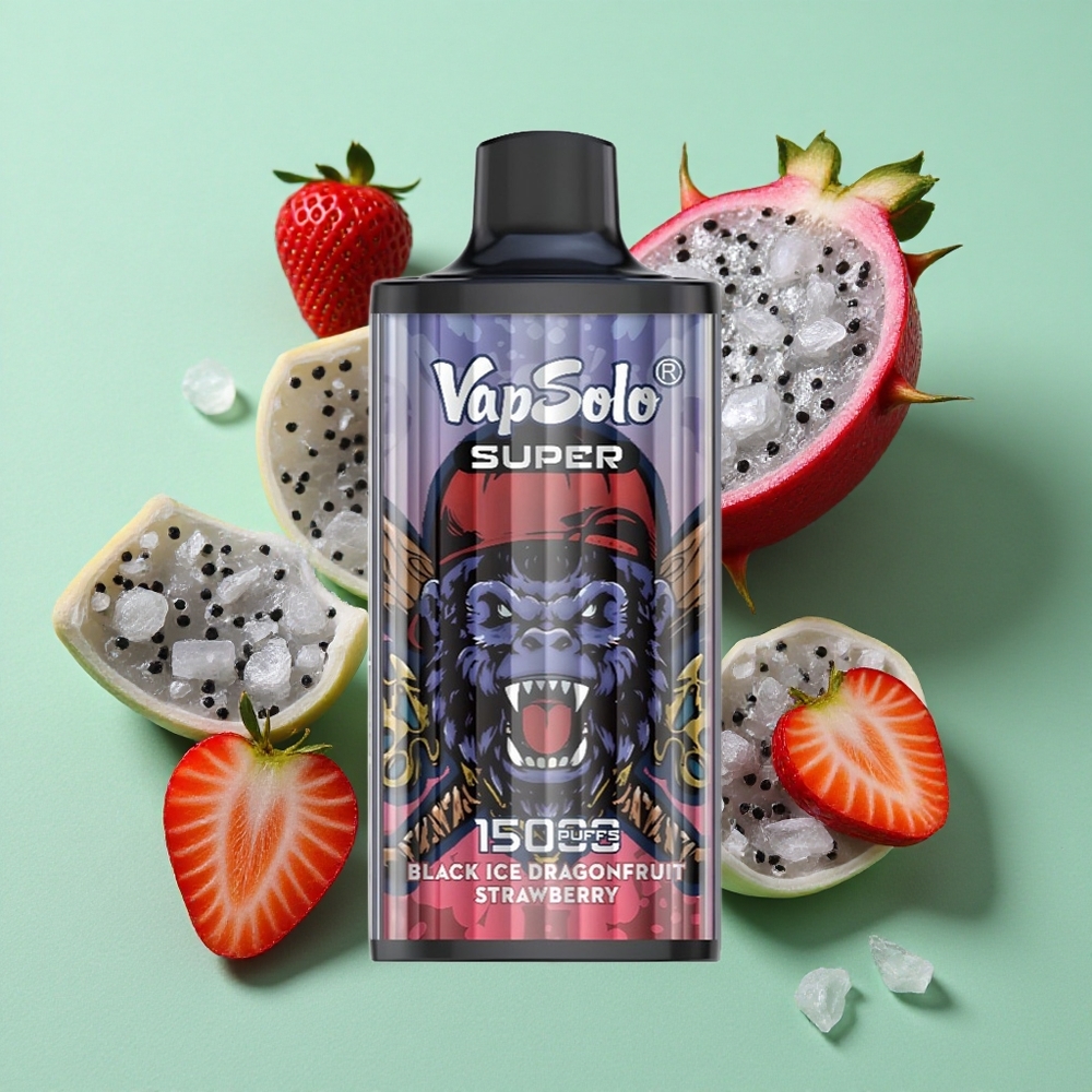 Vapsolo Super 15000 Puffs Dragón Negro Fresa Chile al por mayor