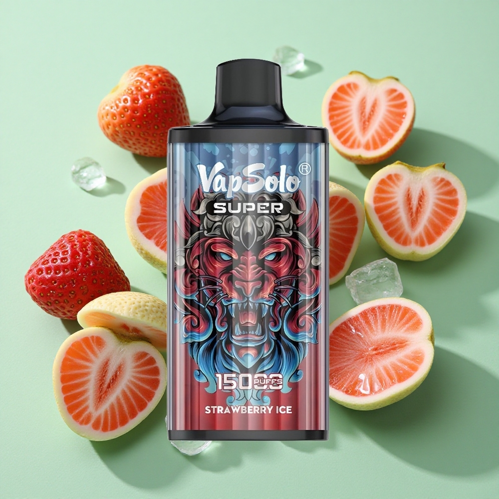 Vapsolo Super 15000 Puffs Fresa Hielo 40ml Chile al por mayor