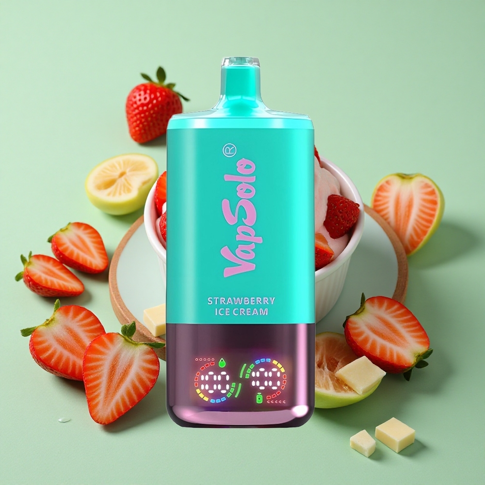 VapSolo Triple 30000 Puffs Fresa Crema Helada 40ml Chile al por mayor
