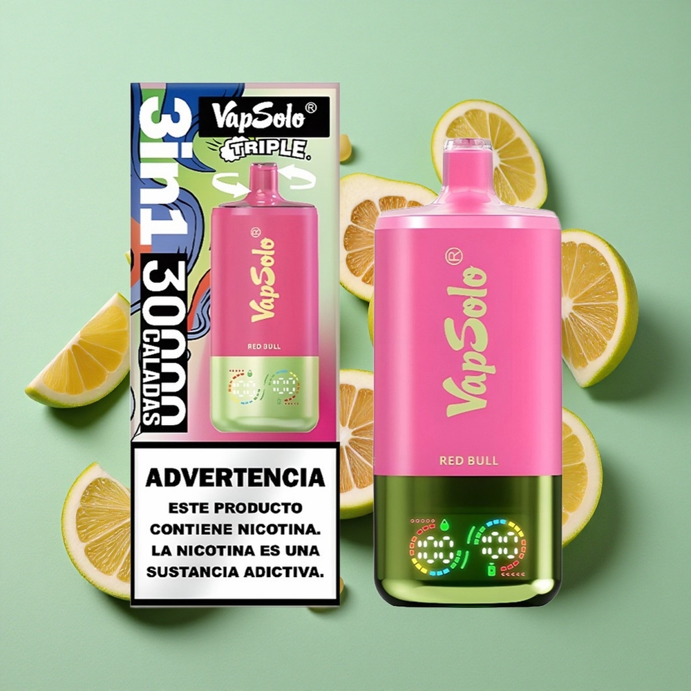 VapSolo Triple 30000 Puffs Toro Rojo 40ml Chile al por mayor