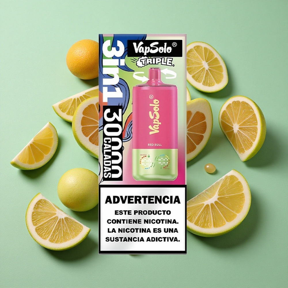 VapSolo Triple 30000 Puffs Toro Rojo 40ml Chile al por mayor