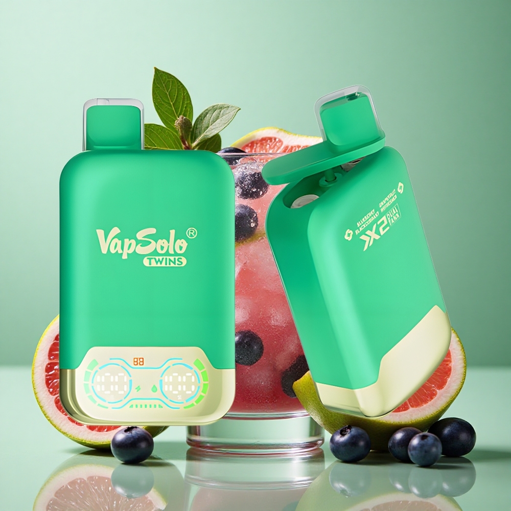 Vapsolo Twins 20000 Puffs Arándano Azul Grosella Negra & Pomelo Refrescante 40ml Chile al por mayor