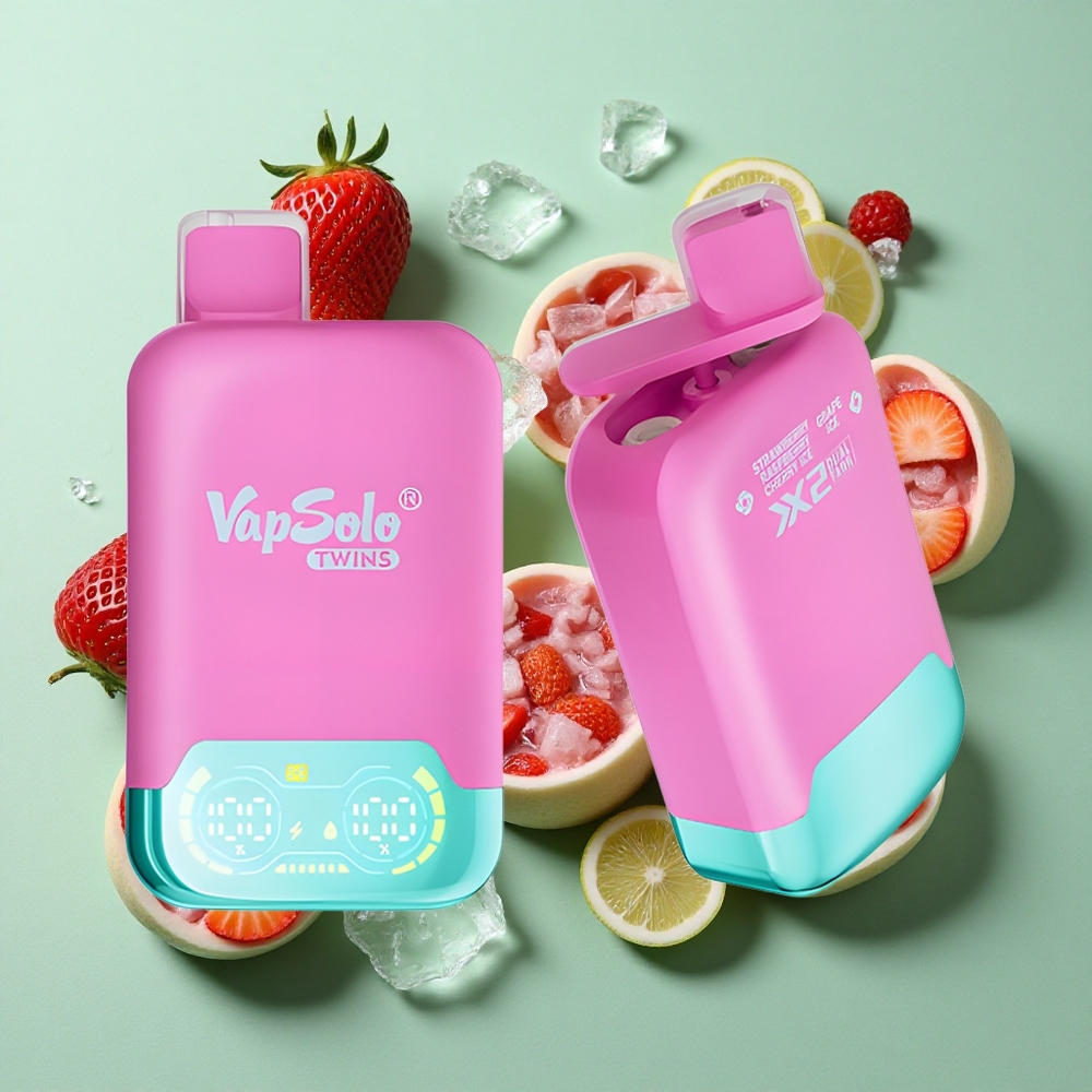 Vapsolo Twins 20000 Puffs Fresa Frambuesa Cereza Hielo & Uva Hielo Chile al por mayor