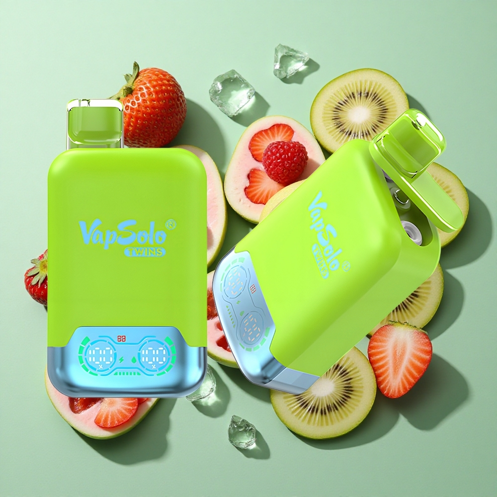Vapsolo Twins 20000 Puffs Fresa Kiwi & Fresa Frambuesa Cereza Hielo 40ml Chile al por mayor