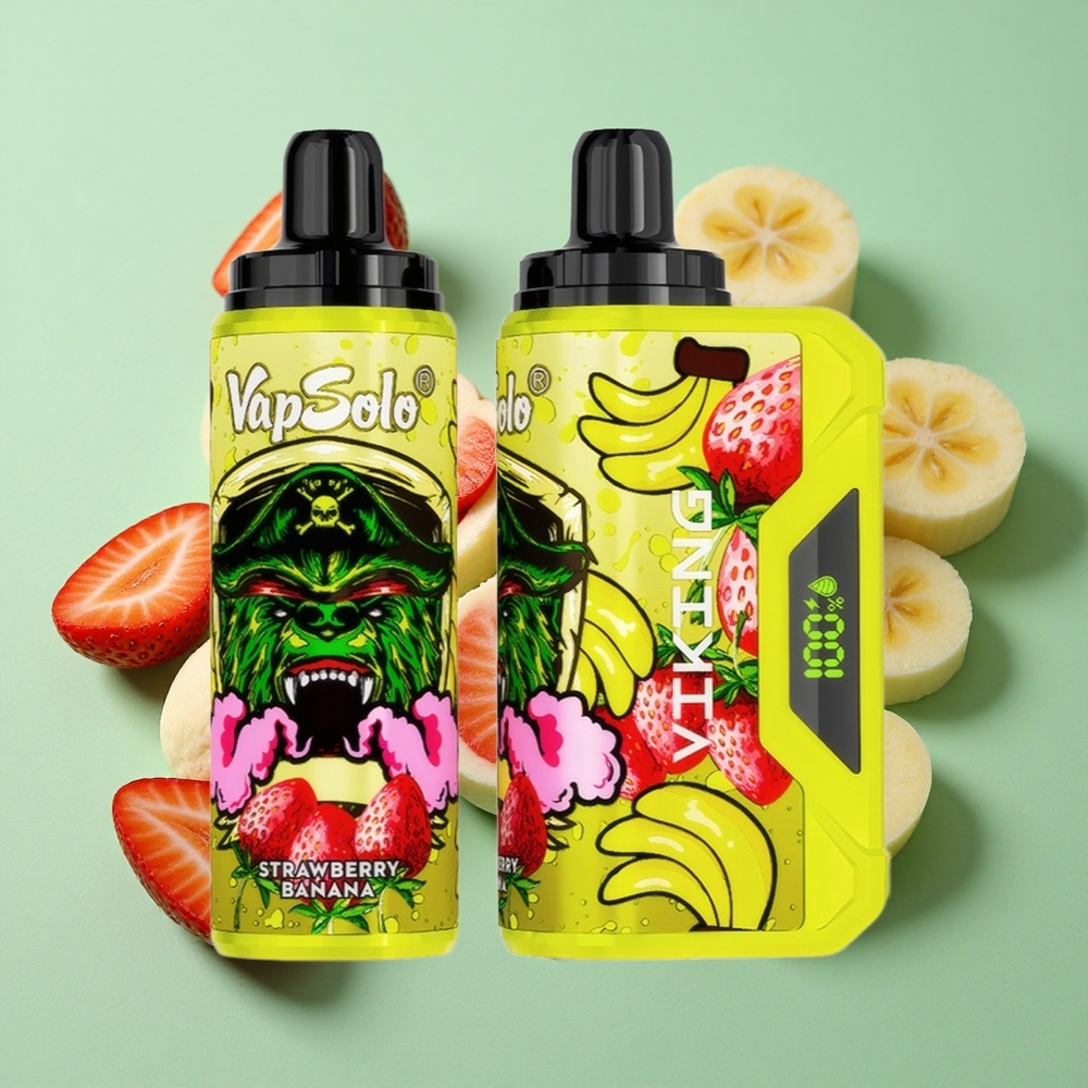VapSolo VIKING 12000 Puffs Fresa Plátano 22ml Chile al por mayor