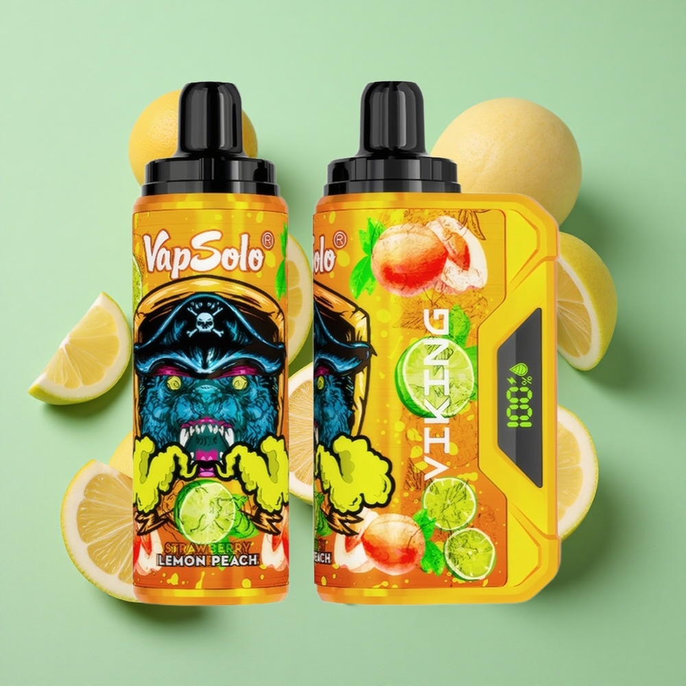 VapSolo VIKING 12000 Puffs Limón Durazno 22ml Chile al por mayor