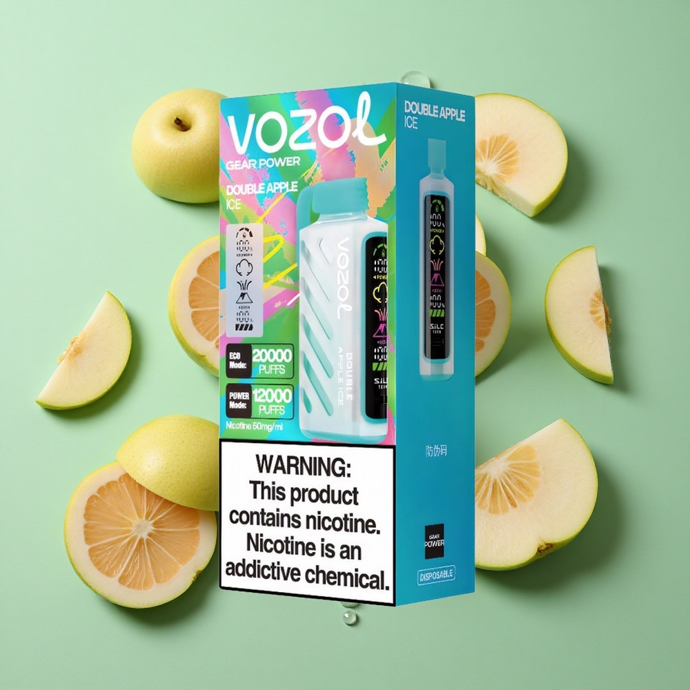 VOZOL Gear Power 20000 Puffs Doble Manzana Hielo Dual Mesh Coil Chile al por mayor