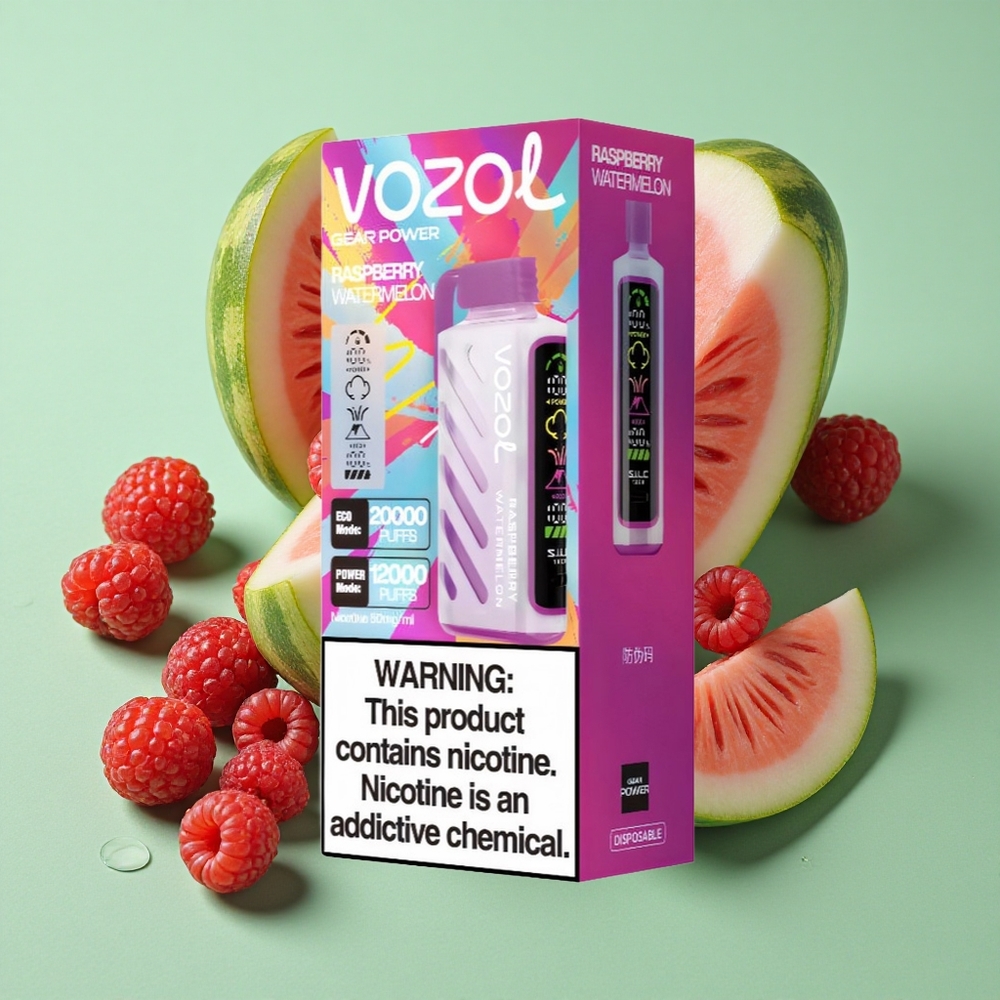 VOZOL Gear Power 20000 Puffs Frambuesa Sandía Dual Mesh Coil Chile al por mayor