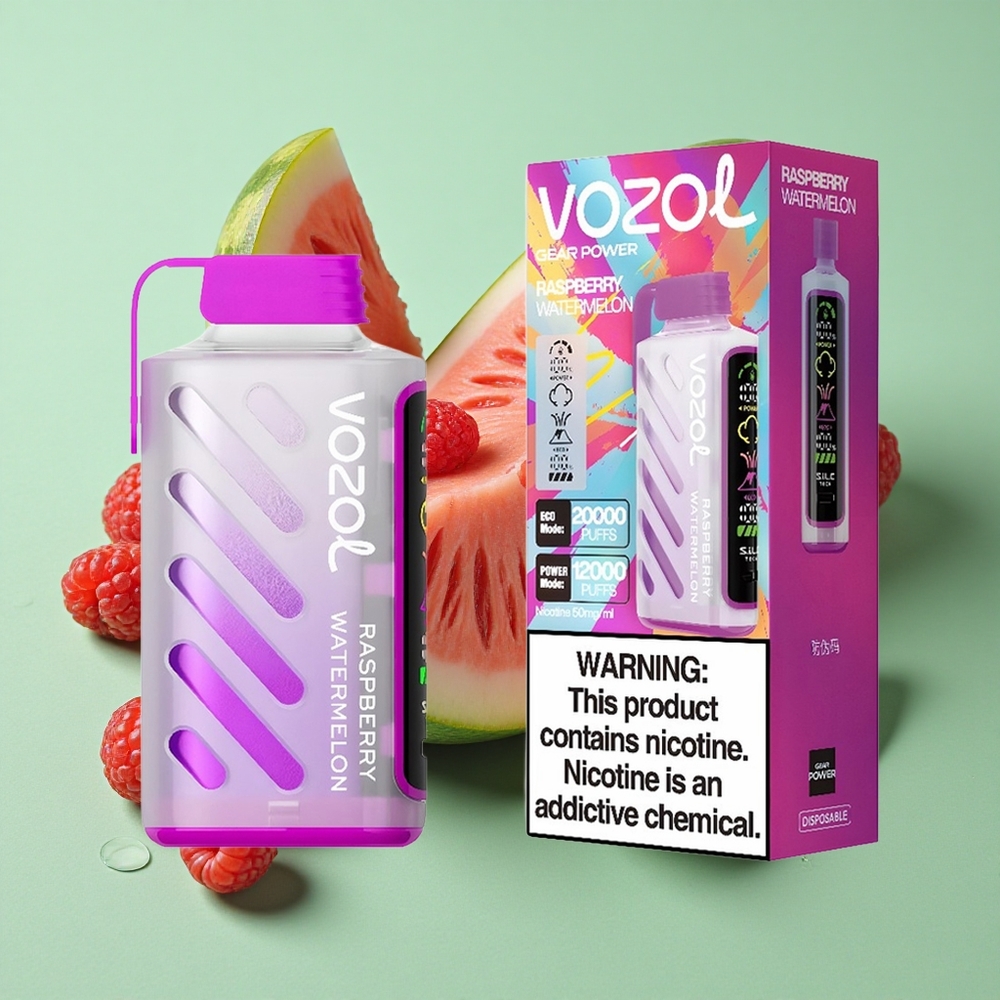 VOZOL Gear Power 20000 Puffs Frambuesa Sandía Dual Mesh Coil Chile al por mayor