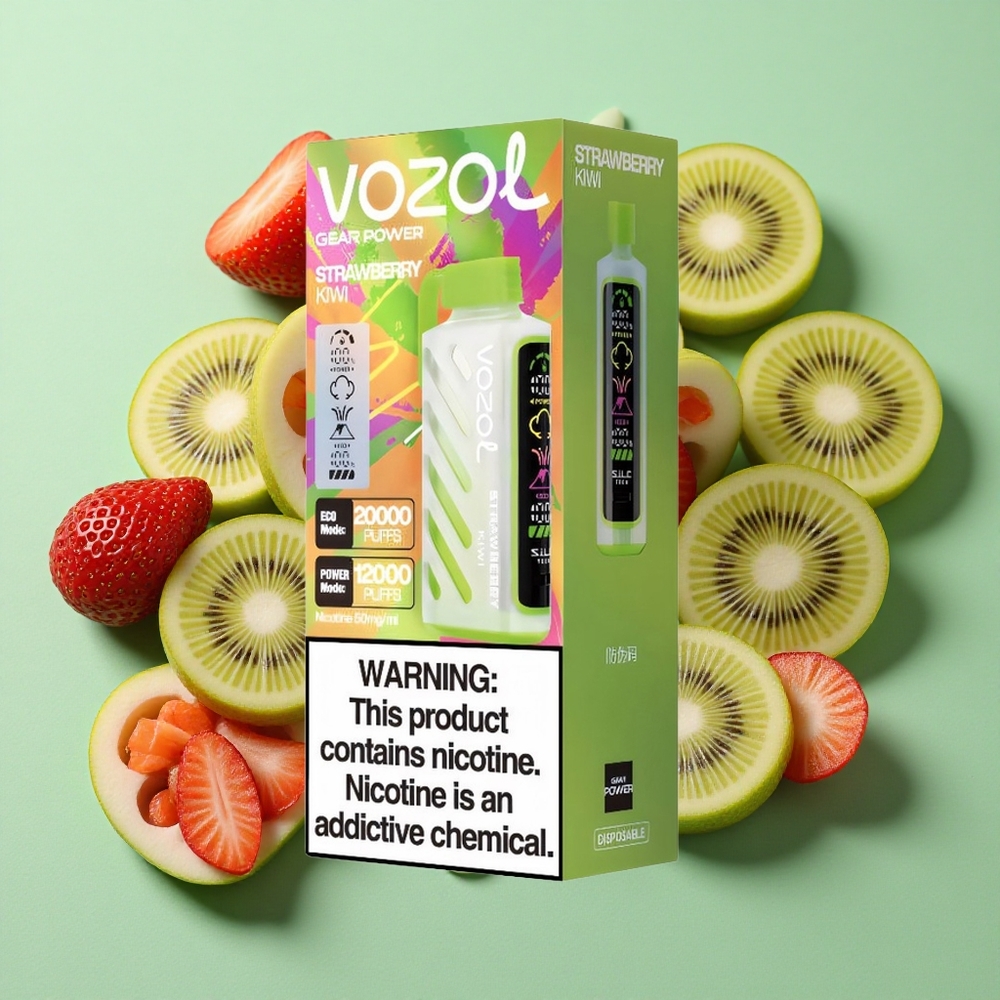 VOZOL Gear Power 20000 Puffs Fresa Kiwi Pantalla Completa Chile al por mayor