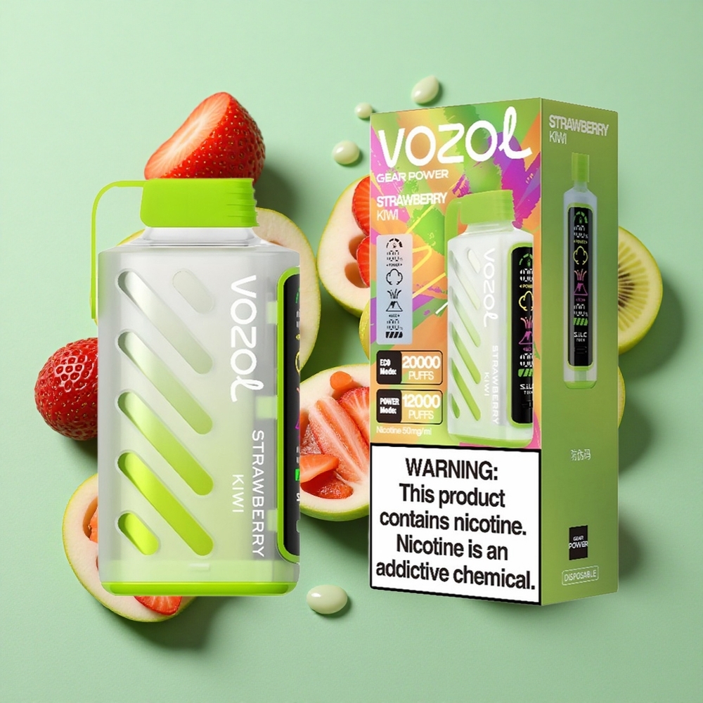VOZOL Gear Power 20000 Puffs Fresa Kiwi Pantalla Completa Chile al por mayor
