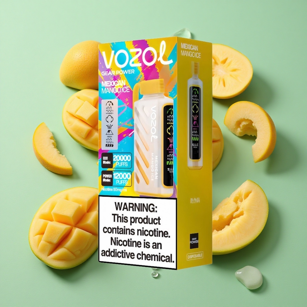 VOZOL Gear Power 20000 Puffs Mango Helado Mexicano Dual Mesh Coil Chile al por mayor