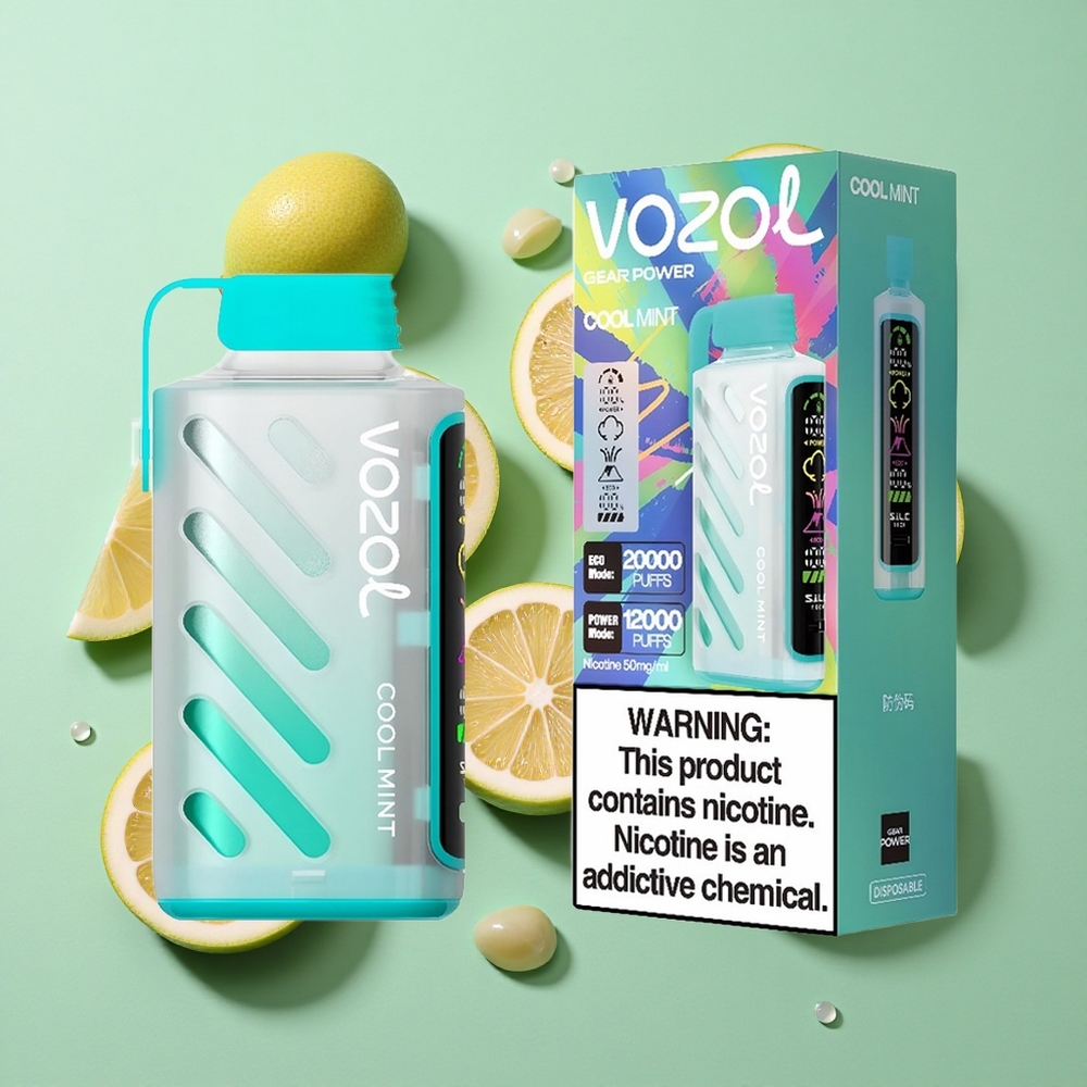 VOZOL Gear Power 20000 Puffs Menta Refrescante Dual Mesh Coil Chile al por mayor