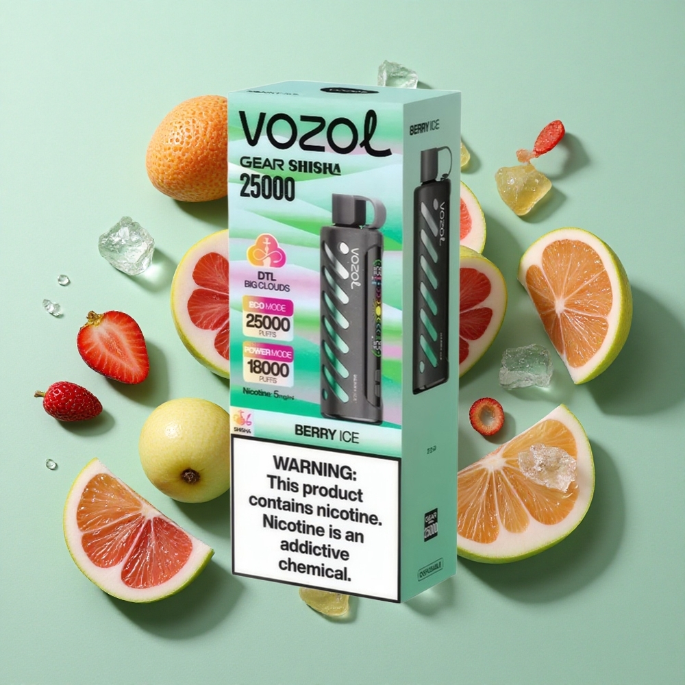 VOZOL Gear Shisha 25000 Puffs Baya Helada Dual Mesh Chile al por mayor