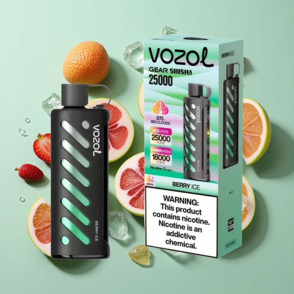 VOZOL Gear Shisha 25000 Puffs Baya Helada Dual Mesh Chile al por mayor