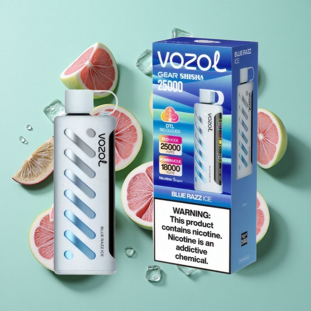 VOZOL Gear Shisha 25000 Puffs Blue Razz Ice 30 Sabores Chile al por mayor