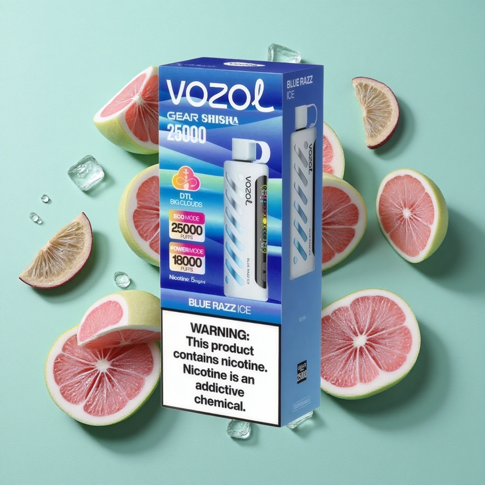 VOZOL Gear Shisha 25000 Puffs Blue Razz Ice 30 Sabores Chile al por mayor