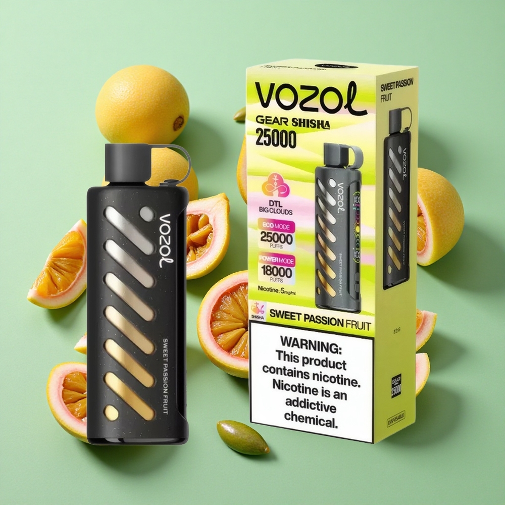 VOZOL Gear Shisha 25000 Puffs Fruta de la Pasión Dulce 30 Sabores Chile al por mayor