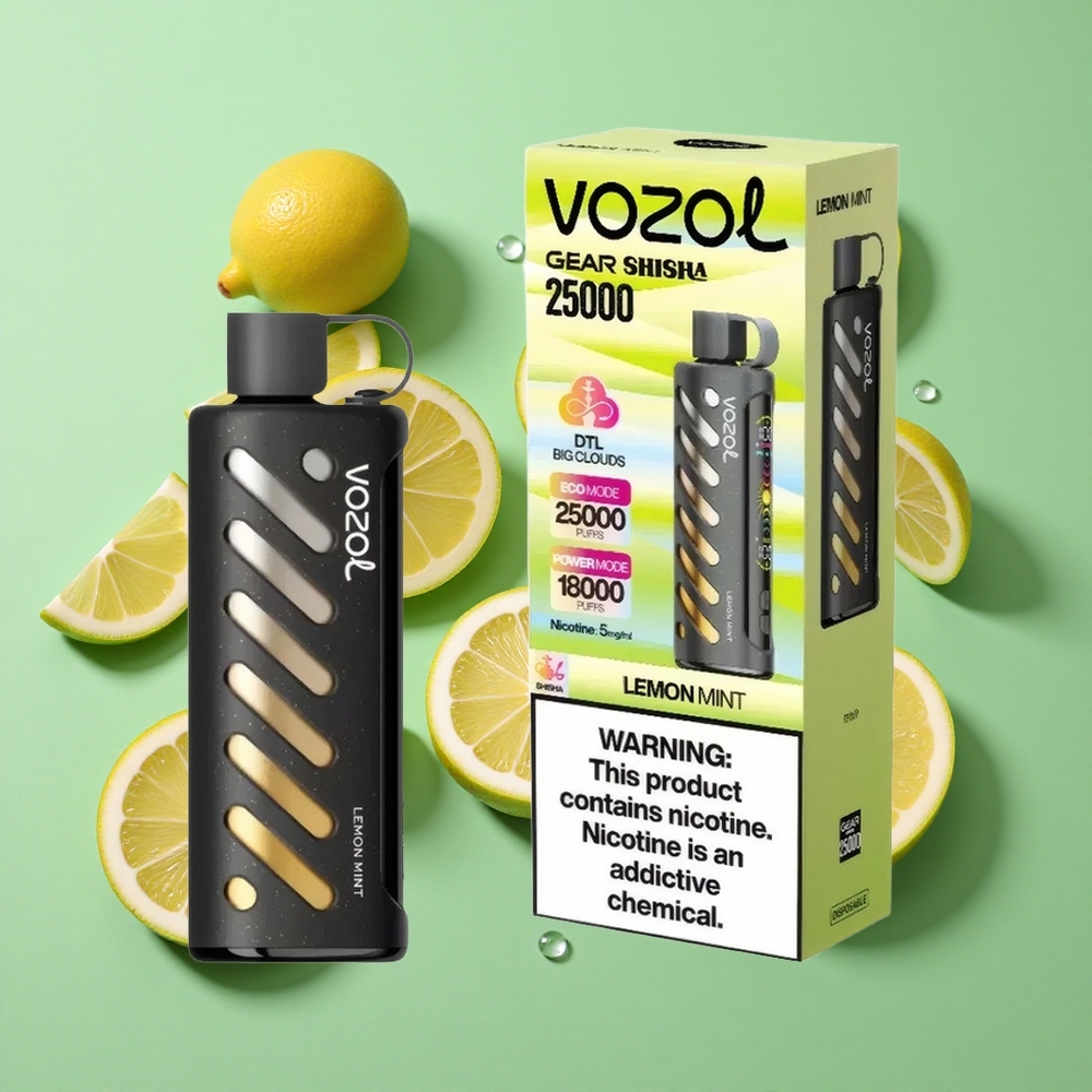VOZOL Gear Shisha 25000 Puffs Limón Menta S.i.L.C Tech Chile al por mayor