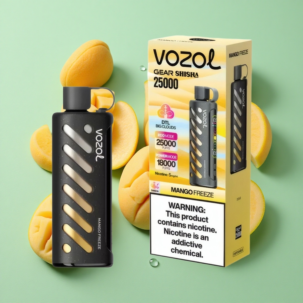 VOZOL Gear Shisha 25000 Puffs Mango Helado Dual Mesh Chile al por mayor