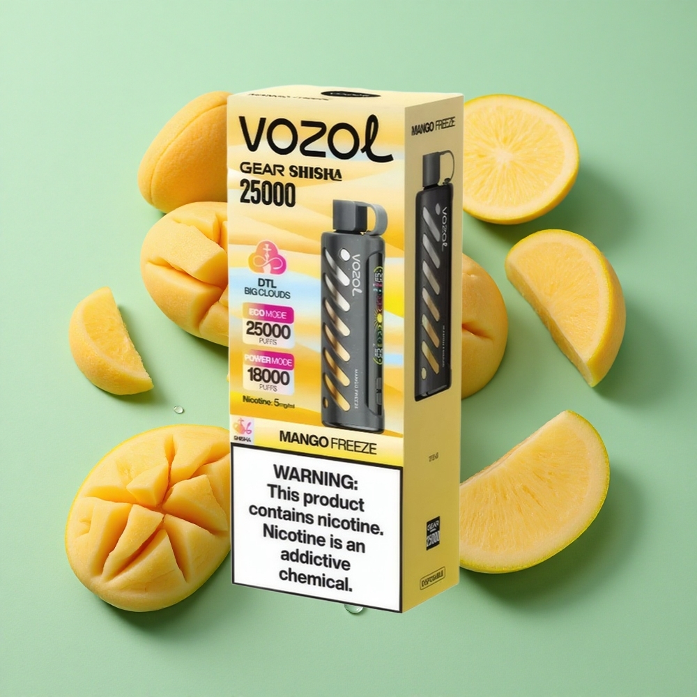 VOZOL Gear Shisha 25000 Puffs Mango Helado Dual Mesh Chile al por mayor