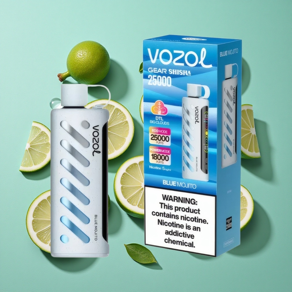 VOZOL Gear Shisha 25000 Puffs Mojito Azul 30 Sabores Chile al por mayor