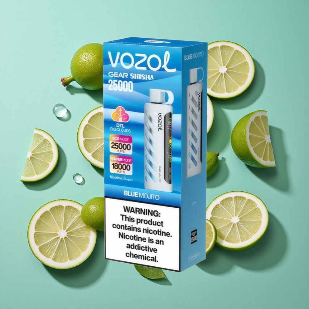 VOZOL Gear Shisha 25000 Puffs Mojito Azul 30 Sabores Chile al por mayor