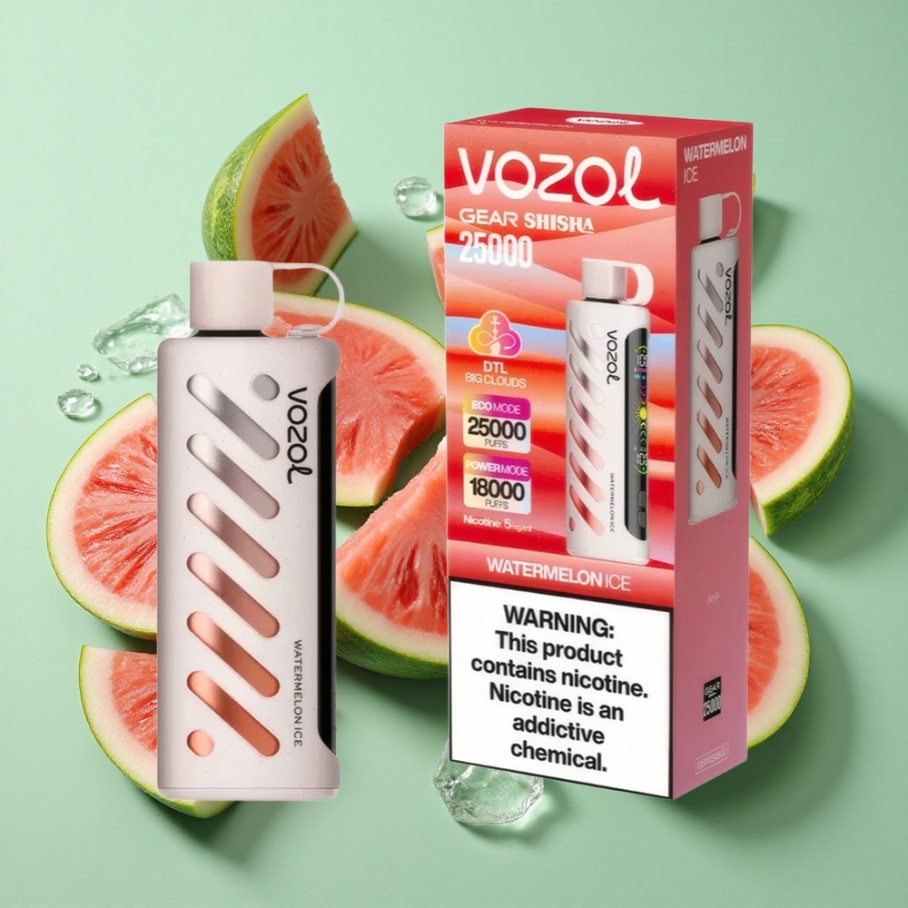 VOZOL Gear Shisha 25000 Puffs Sandía Helada Dual Mesh Chile al por mayor