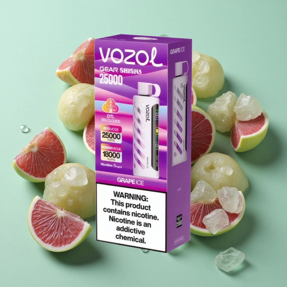 VOZOL Gear Shisha 25000 Puffs Uva Hielo Dual Mesh Chile al por mayor