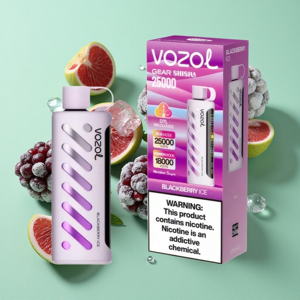 VOZOL Gear Shisha 25000 Puffs Zarzamora Helada Dual Mesh Dual Modes Chile al por mayor