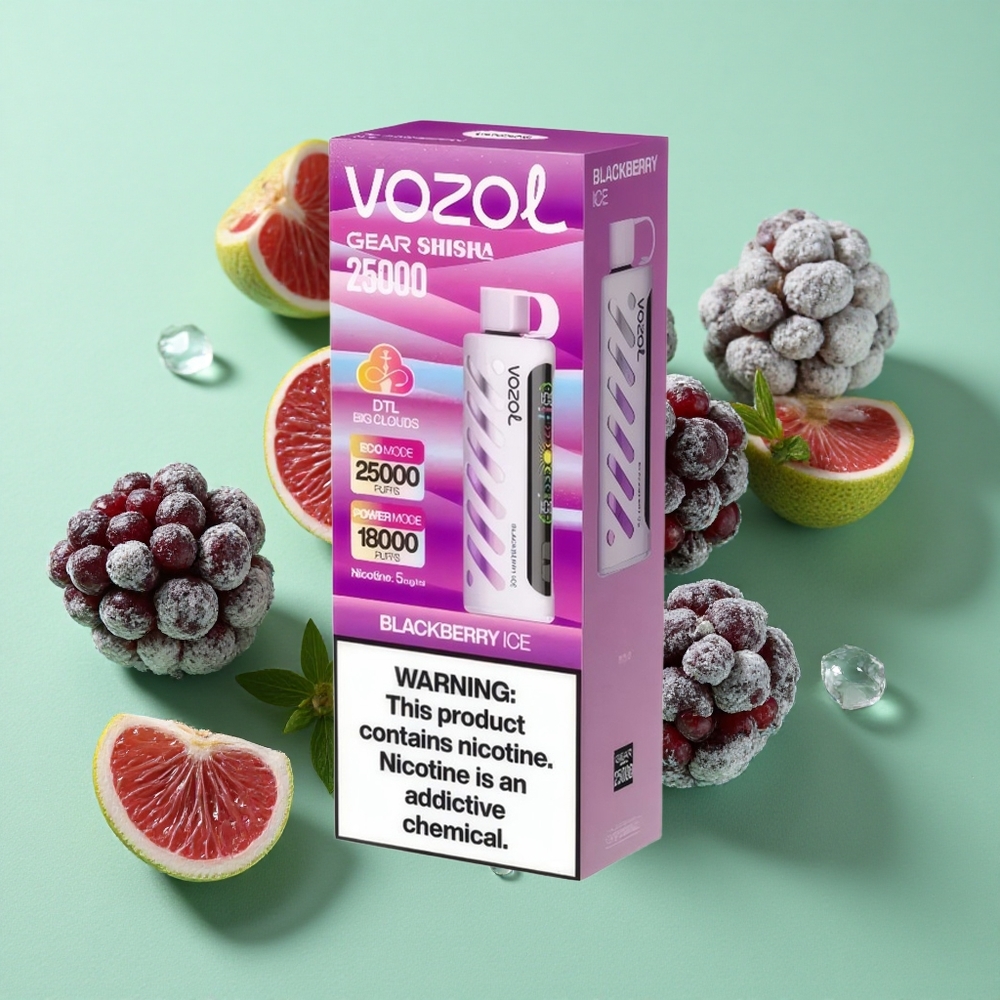 VOZOL Gear Shisha 25000 Puffs Zarzamora Helada Dual Mesh Dual Modes Chile al por mayor
