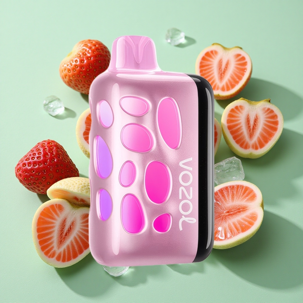VOZOL RAVE 40000 Vape Desechable Fresa Helada con Carga 80% en 20 Min y Chile al por mayor